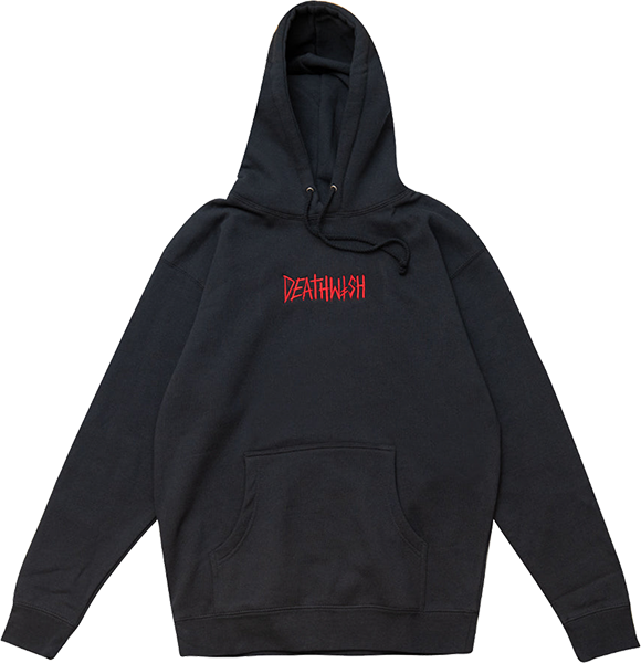 Deathwish Credo Hooded Sweatshirt for Men - Small Navy Blue Pullover Hoodie | Streetwear, Skateboarding & Casual Wear