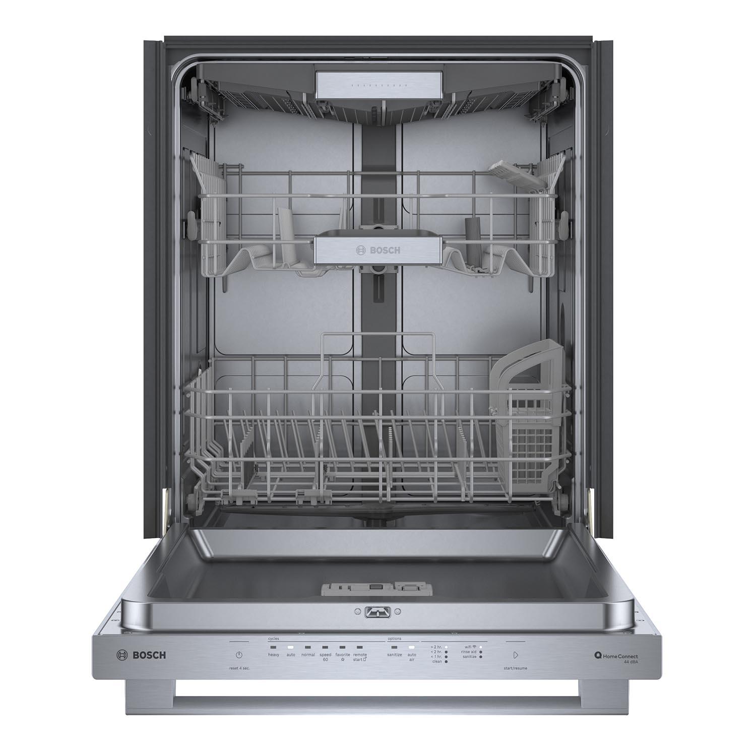 Bosch 24 Inch Stainless Steel Smart Dishwasher with Home Connect & Third Rack - SHX65CM5N | Energy Efficient, Ultra-Quiet Operation for Modern Kitchens