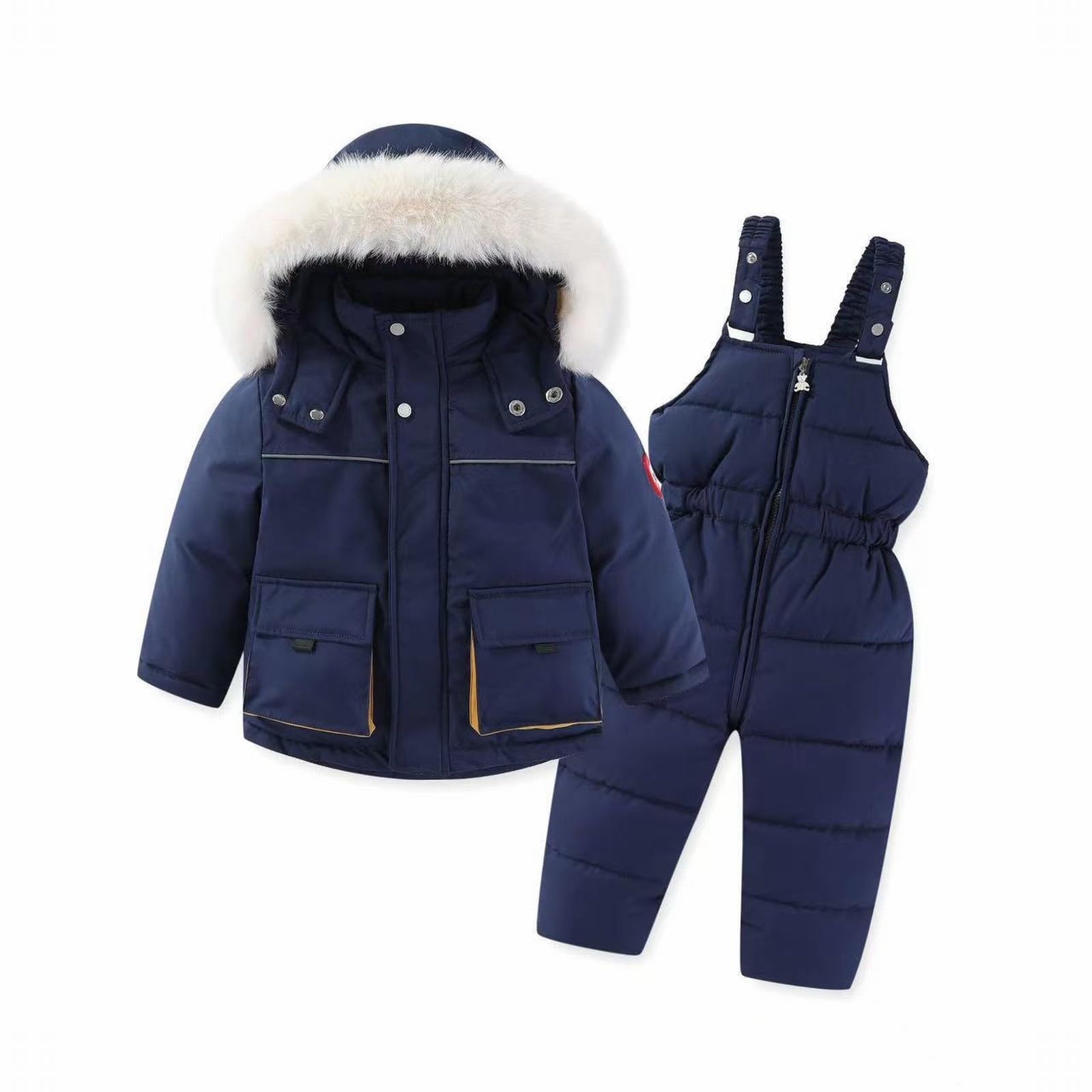 **Toddler 2-Piece Snowsuit for Boys & Girls - Winter Coat & Snow Pants Set - Warm Kids Snow Jacket & Pants for Outdoor Play, Skiing & Snow Adventures**