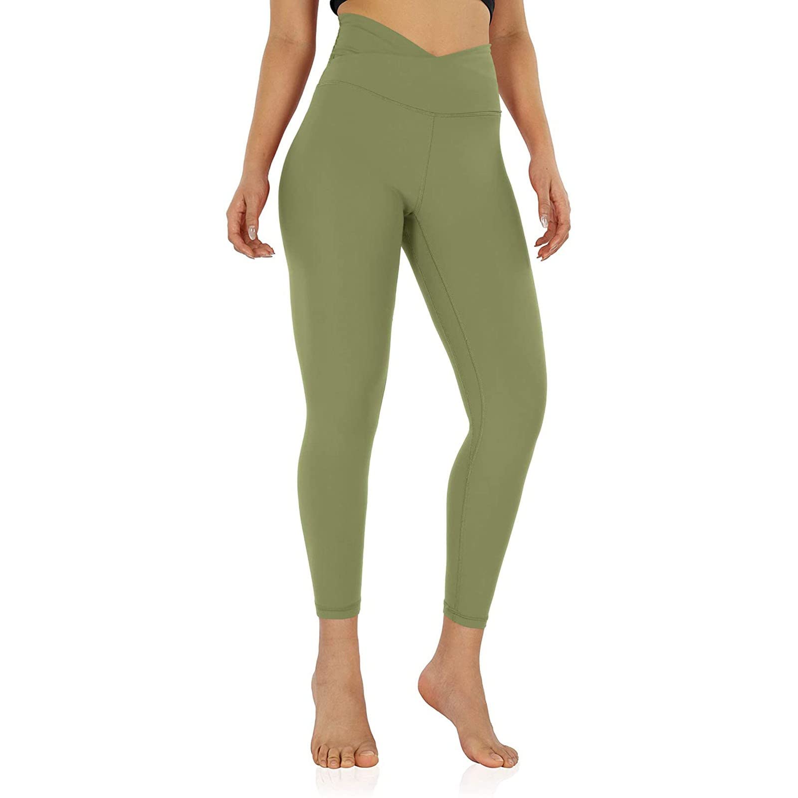 High Waist Yoga Pants for Women - Soft Stretchy Workout Leggings with Hidden Pocket - Running, Gym, Lounge & Everyday Wear