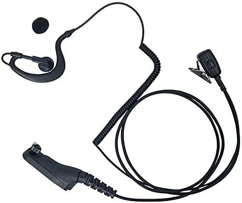 Caroo 10 Pack APX6000 Earpiece Headset with PTT Mic for Motorola XPR7550e XPR7550 XPR7350e XPR6550 Two-Way Radio - Secure Communication for Security, Construction & Event Staff