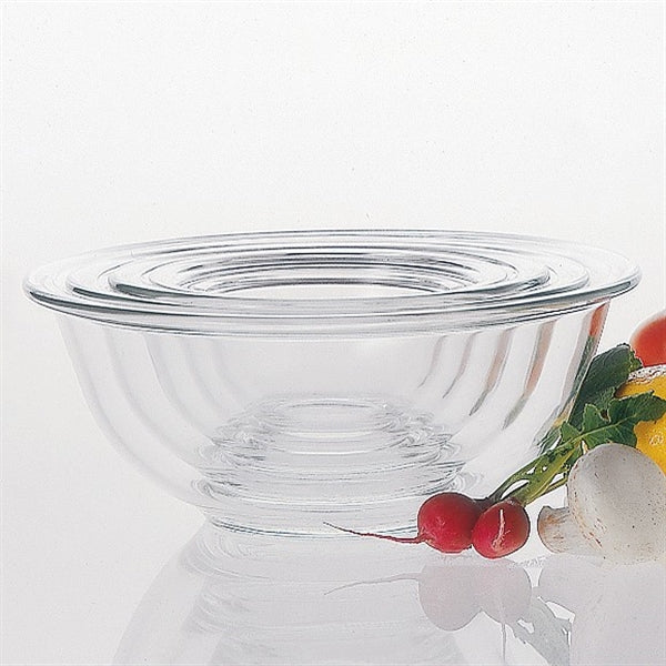 Iwaki Heat Resistant Glass Mixing Bowl - 4.5QT Tempered Borosilicate Glass Bowl for Baking, Cooking & Food Storage - Microwave, Oven & Freezer Safe - Perfect for Meal Prep, Mixing Dough & Serving Dishes