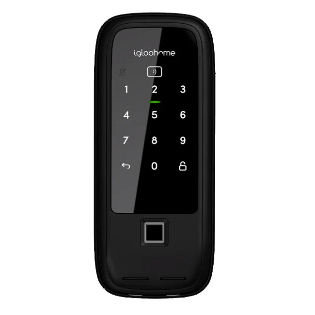 RM2F RIM LOCK METAL GATE 2 FINGERPRINT DIGITAL DOOR LOCK - Keyless Entry Smart Security System for Home & Office - Free Basic Installation Included - Perfect for Apartments, Villas and Commercial Buildings