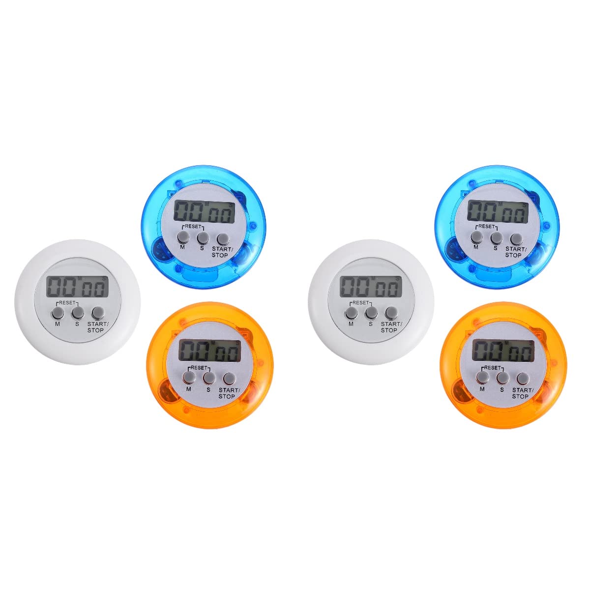 PRETYZOOM 6-Pack Mini Digital Timer - Compact Kitchen Timer for Cooking, Baking, Sports, Games & Office Use - Perfect for Meal Prep, Workouts, Exams and Productivity Tracking