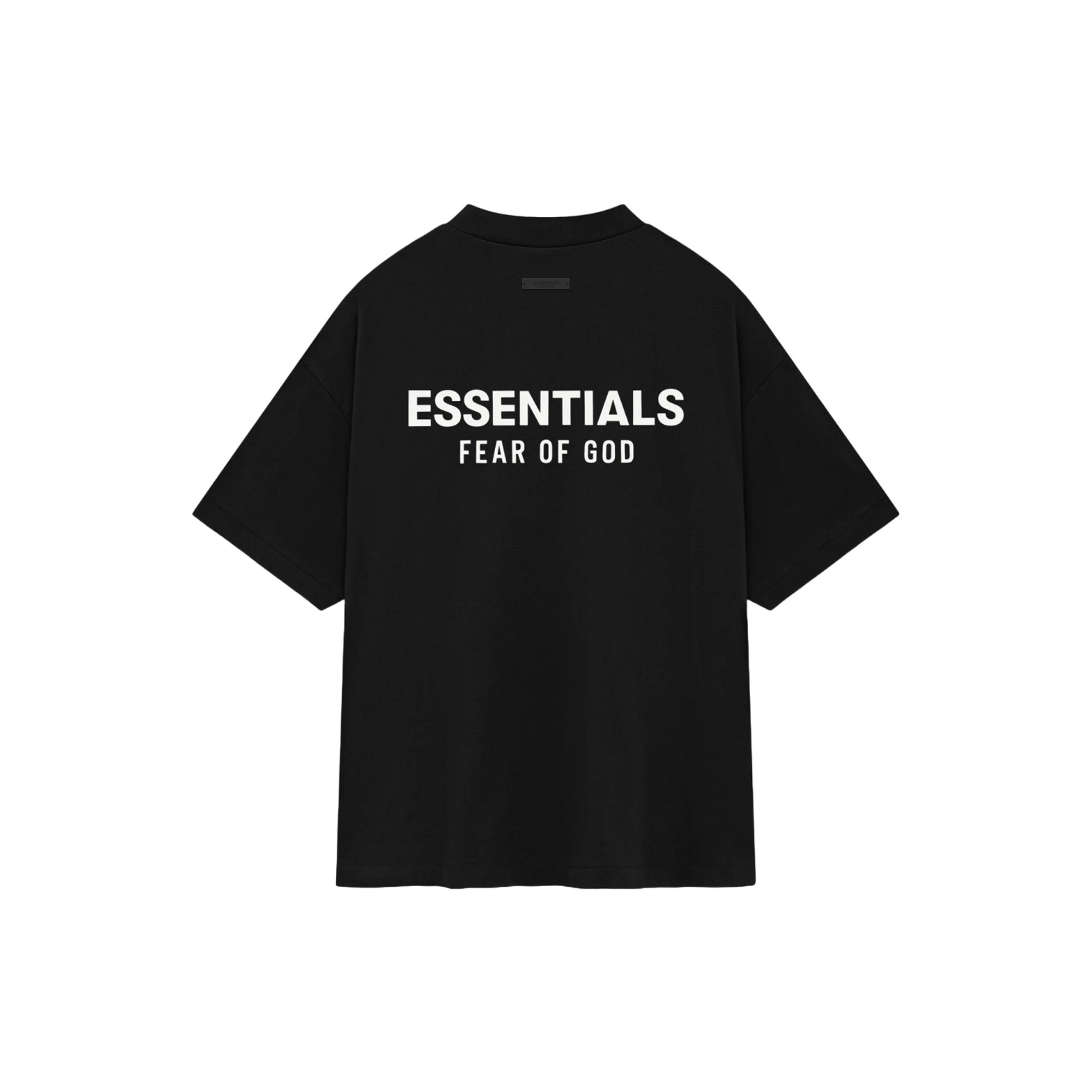 Fear of God Essentials Holiday 2024 T-Shirt for Men - Black Cotton Crewneck Tee - Streetwear Fashion & Casual Outfit Essential