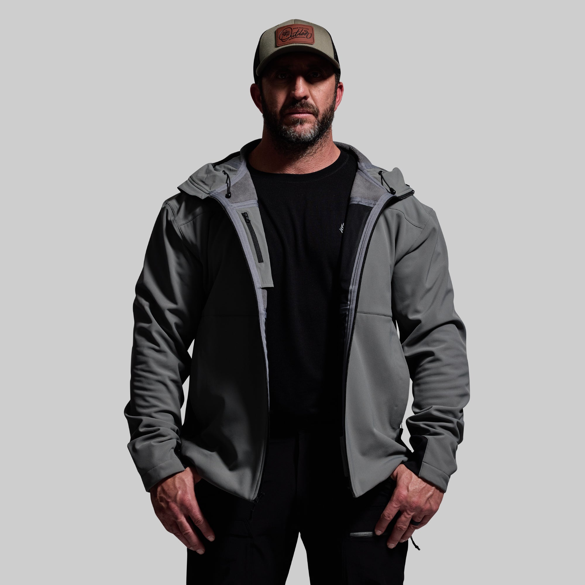 Men's Waterproof Windproof Barrier Jacket - Wolf Grey | Outdoor Hiking, Camping & Travel Essential