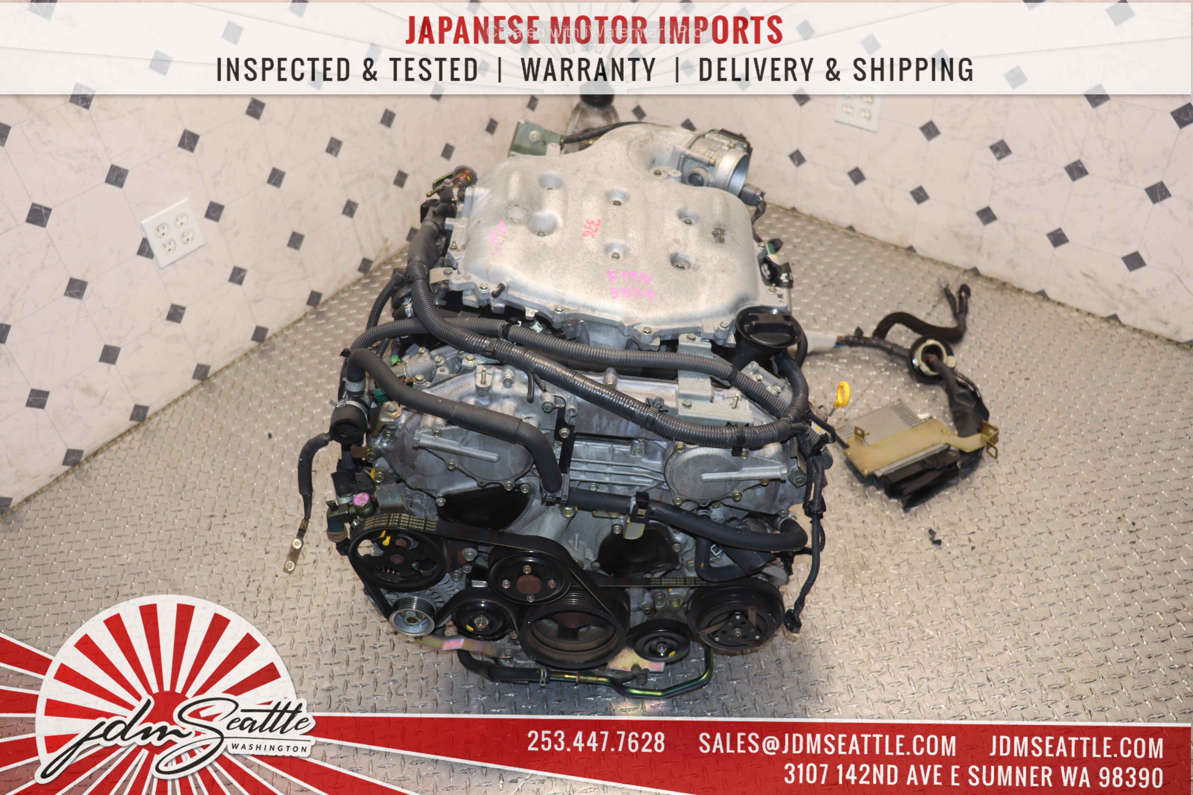 JDM VQ35DE 3.5L V6 Engine for 2003-2005 Nissan 350Z & Infiniti G35 - Non-Revup 6-Speed Manual Transmission (CD07) - Performance Upgrade & Replacement Part for Racing & Daily Driving