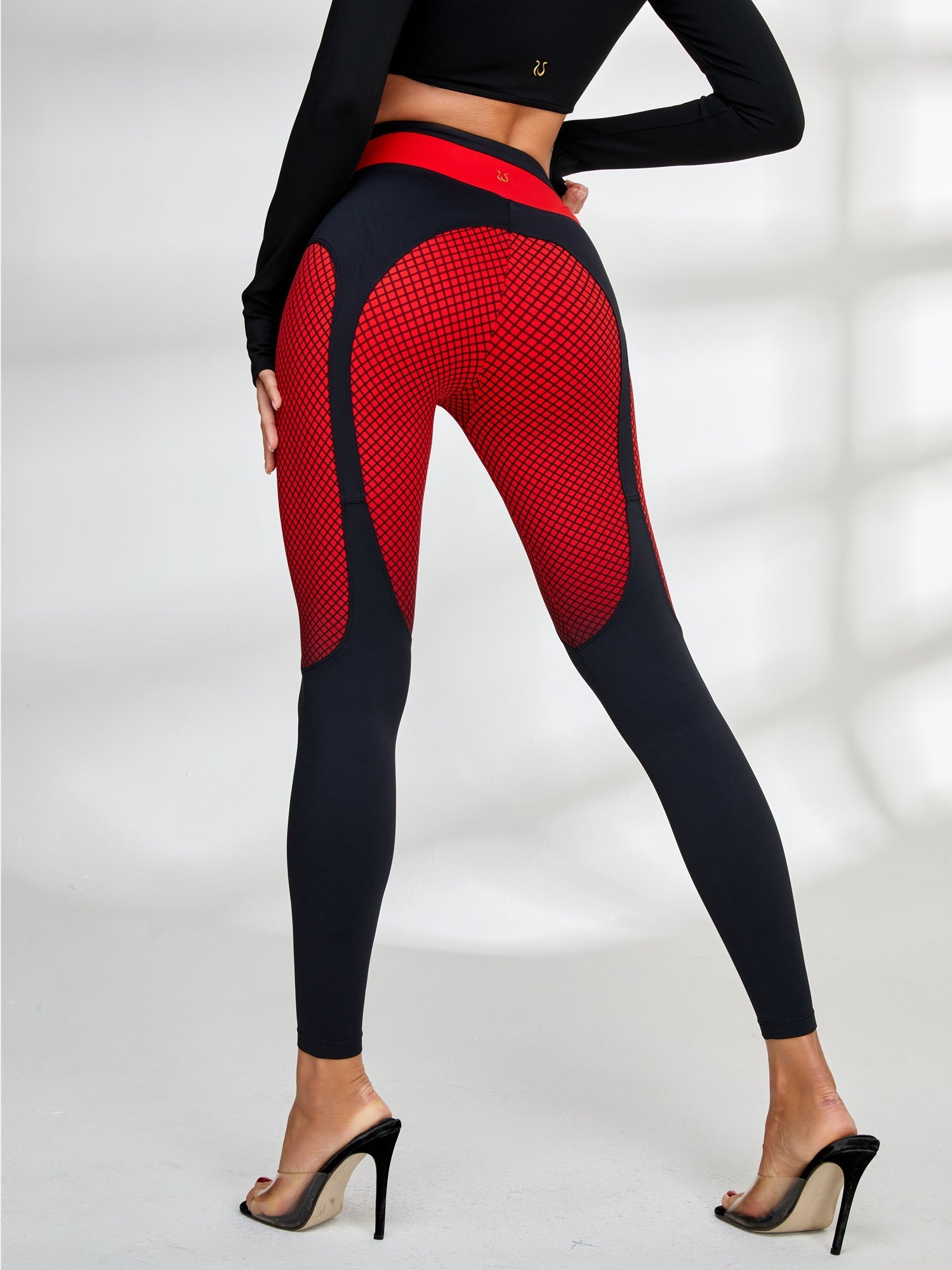 ZASUWA Women's Trendy Pop Style Contrast Color Twist Detail Padded Tracksuit Set - Gym Workout, Running, Yoga & Casual Streetwear Outfit