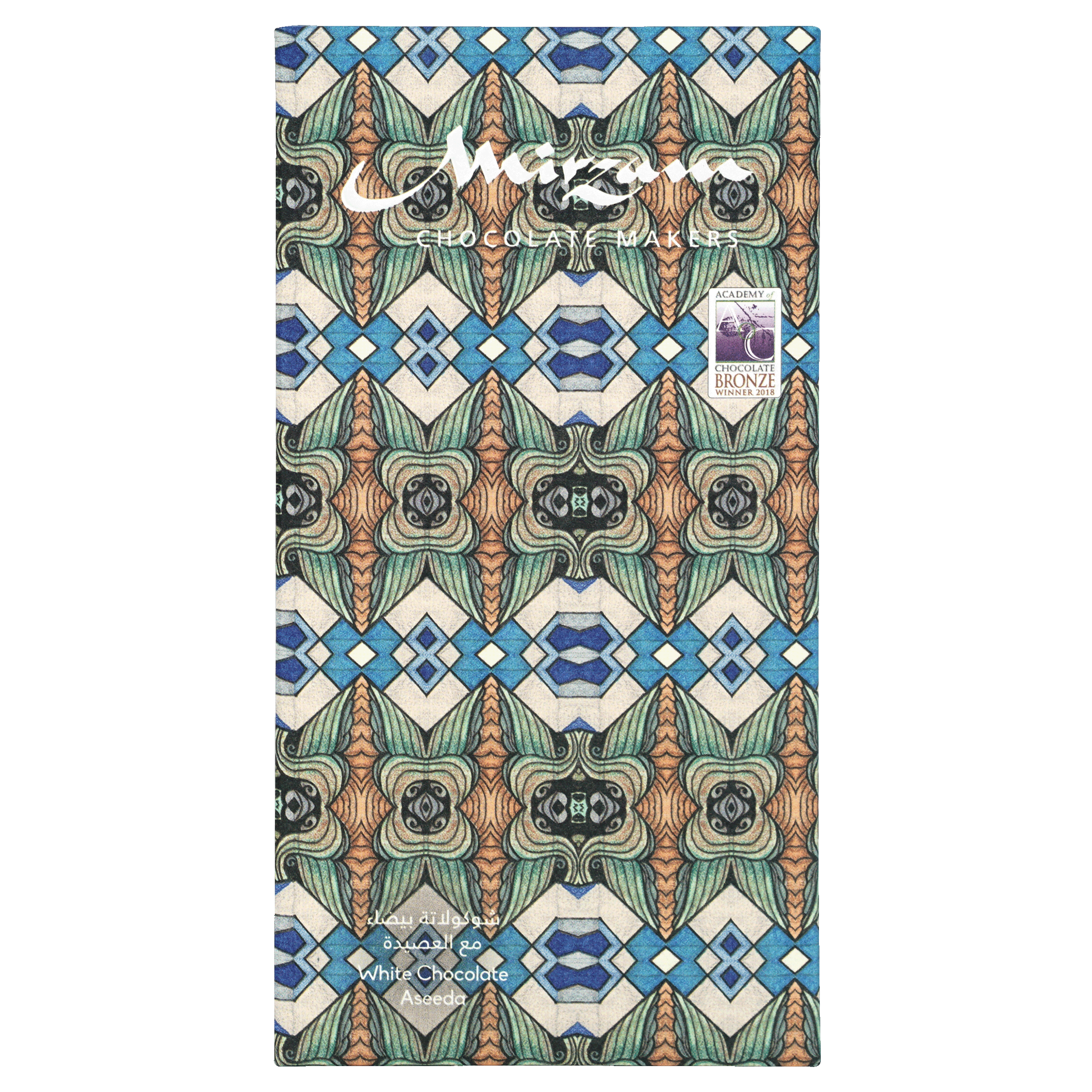 Mirzam Aseeda - Premium 36% Caramelized White Chocolate with Cardamom Flavor | Gourmet Dessert Chocolate for Gifting, Baking & Special Occasions