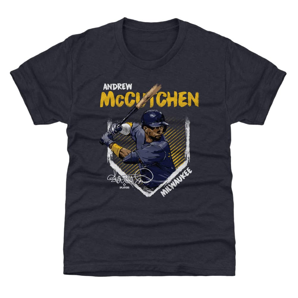 Andrew McCutchen Milwaukee Brewers Kids Baseball T-Shirt - Youth MLB Fan Apparel for Games & School Spirit