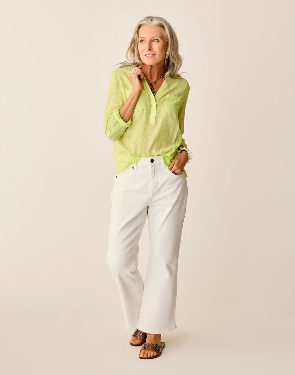 Dylan Textured Casual Shirt for Men - Soft Lime Green Button Down Shirt with Stylish Texture | Perfect for Office Wear, Date Nights & Weekend Outings