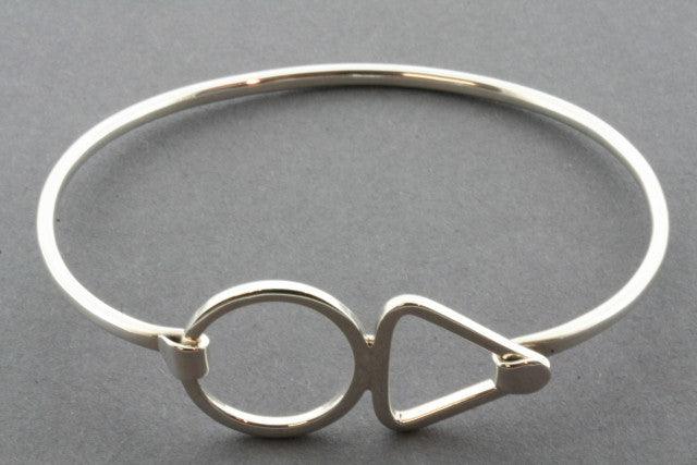 Circle Triangle Closer Bangle - Stylish Geometric Bracelet for Women | Perfect for Casual Wear, Parties & Gifts