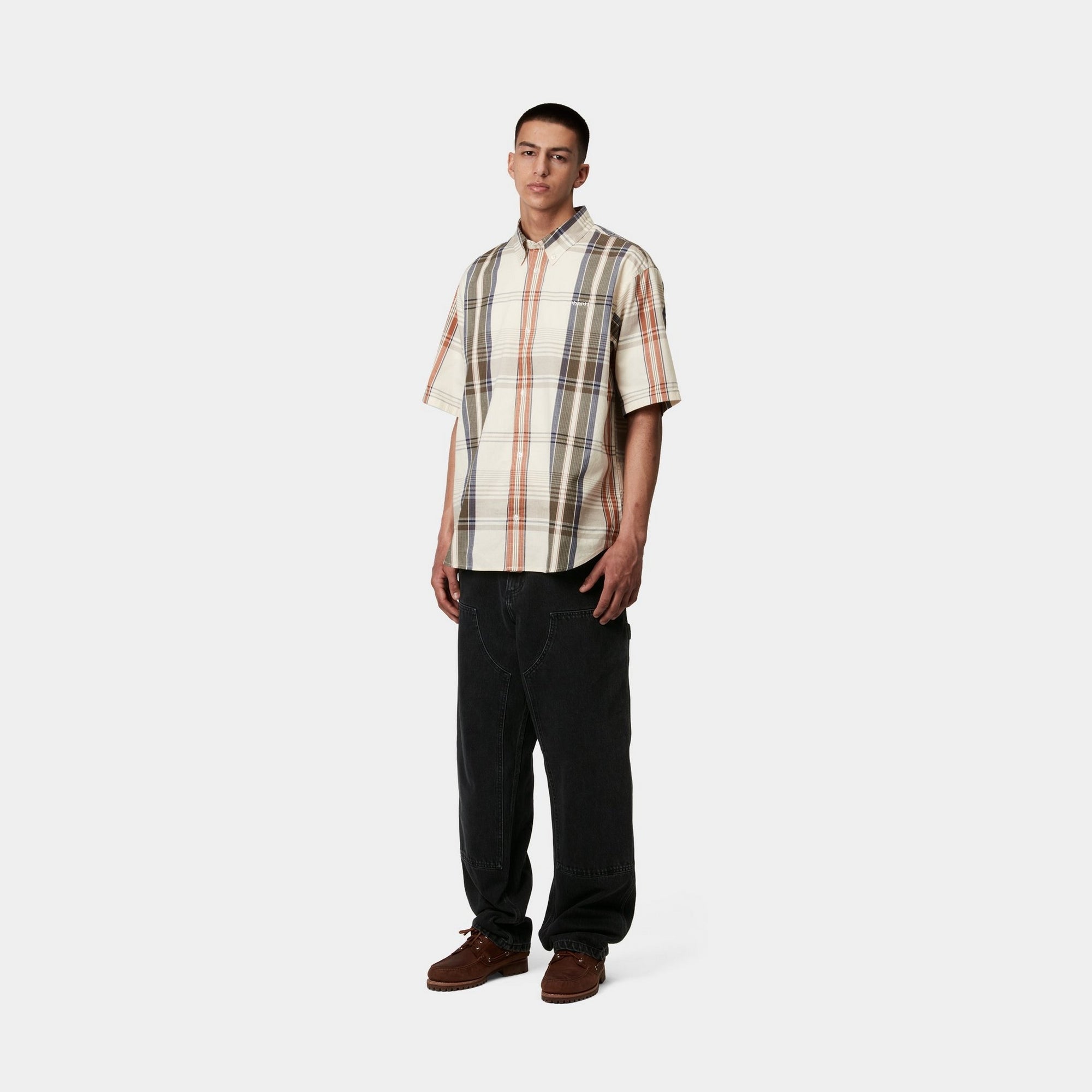 Double Knee Work Pants - Durable Denim Jeans for Men | Black Stone Washed | Perfect for Construction, Carpentry & Outdoor Work