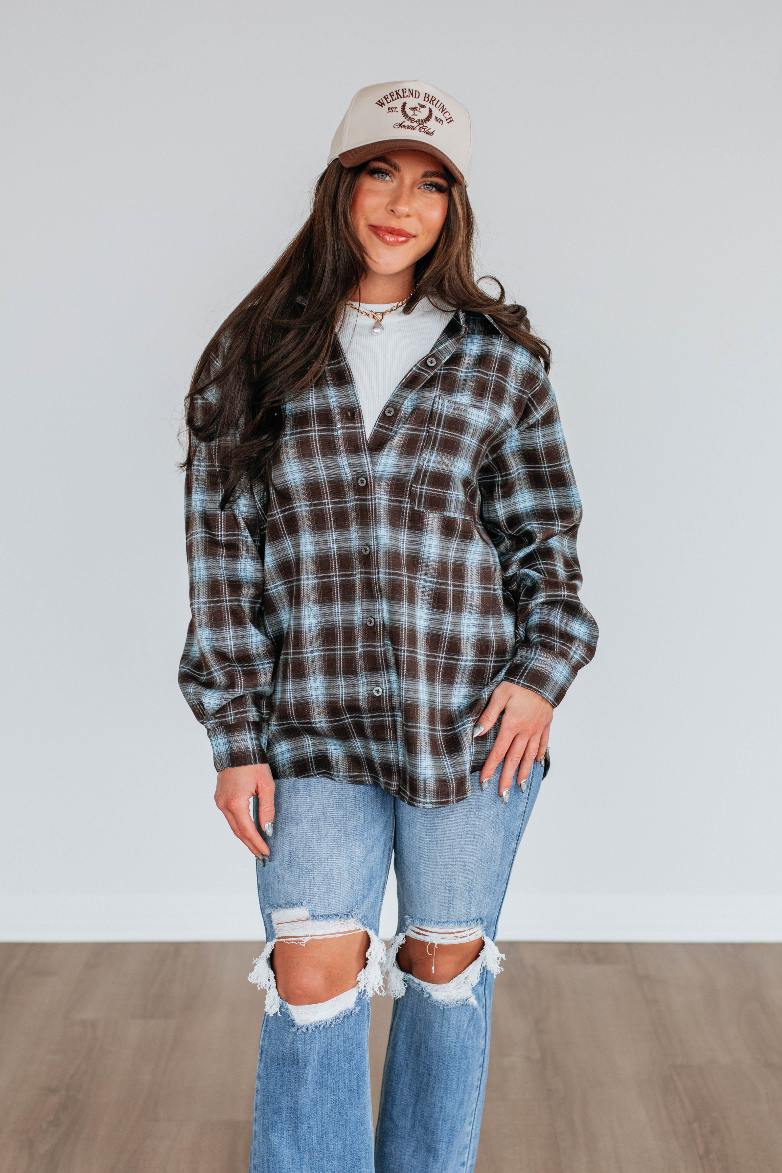 Ethan Oversized Flannel Shirt for Men - Soft Plaid Button Down Long Sleeve Shirt - Perfect for Casual Wear, Outdoor Adventures and Layering in Fall & Winter