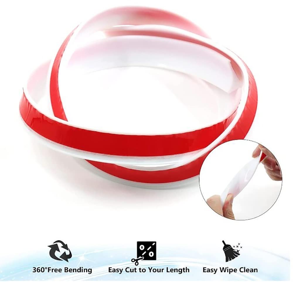 78 Inch Shower Screen Seal - Water Retaining Strip & Bathtub Water Stopper - Splash Guard & Threshold Water Dam Barrier for Bathroom & Kitchen - Perfect for Shower Doors, Bathtubs, and Wet Room Protection