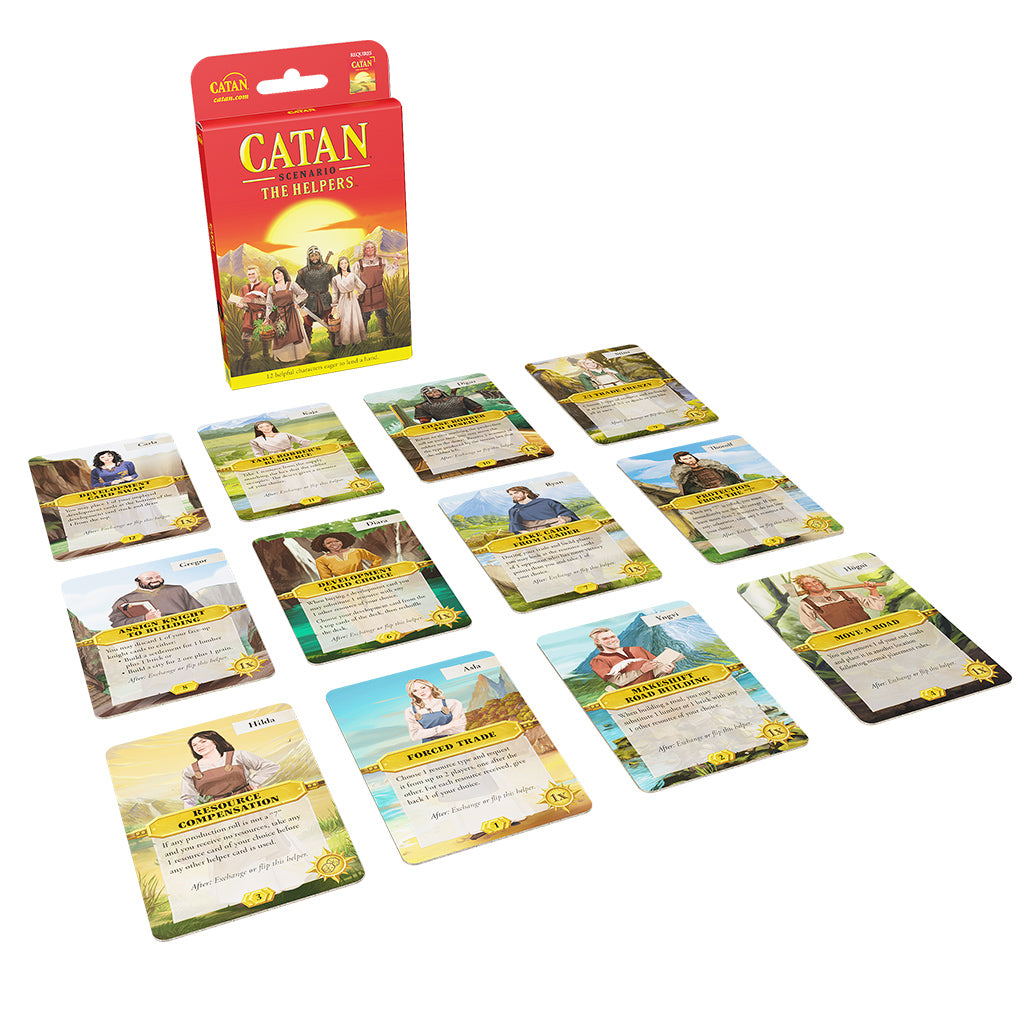 CATAN Board Game Expansion - The Helpers | Strategy Game for Adults & Families | Perfect for Game Nights & Family Gatherings