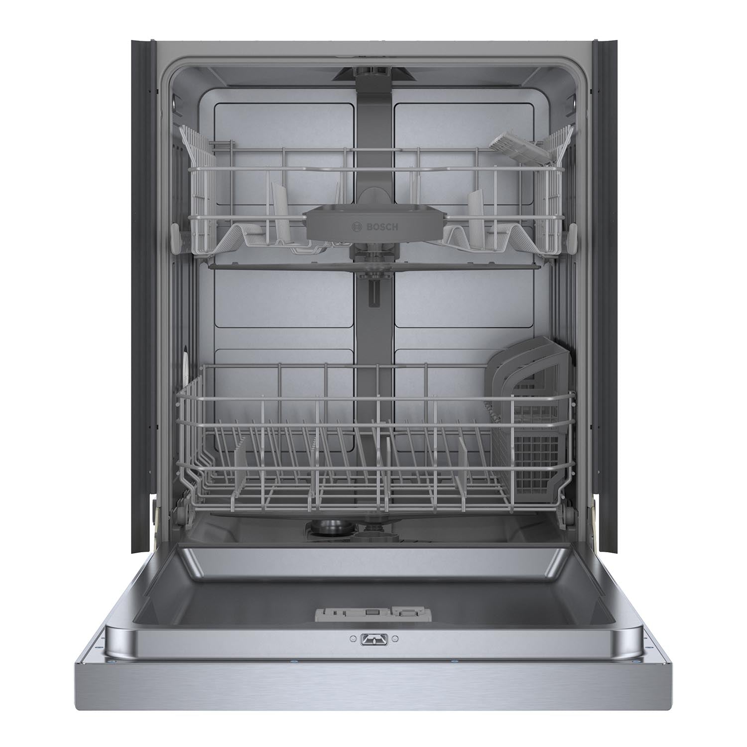 Bosch 24 Inch Smart Dishwasher with Stainless Steel Anti-Fingerprint Finish & Home Connect - SHE3AEM5N | Perfect for Modern Kitchens & Large Families