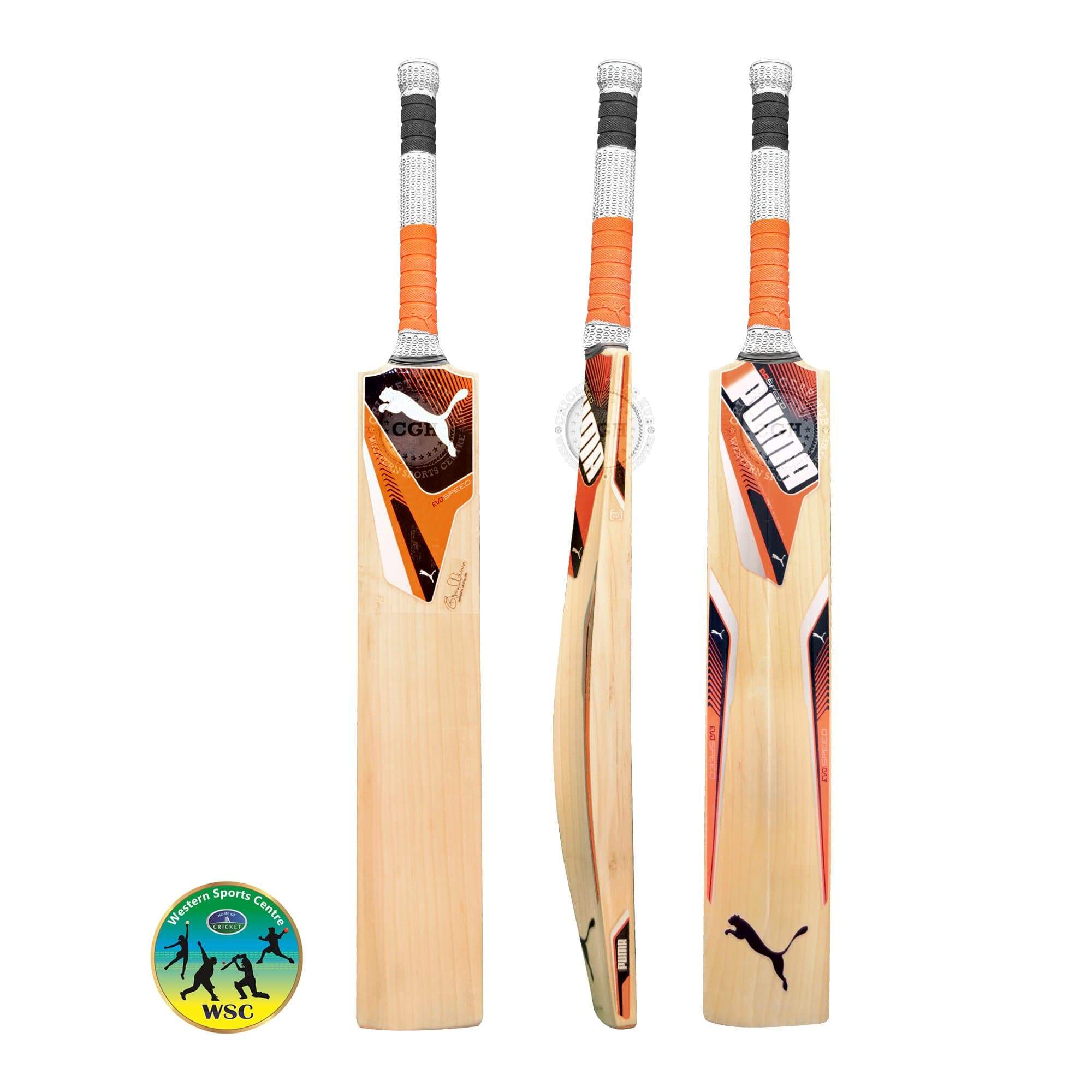 PUMA Evospeed Cricket Bat for Junior Players - Lightweight & Durable Cricket Bat for Kids & Youth - Perfect for Training, Matches & Backyard Cricket Games