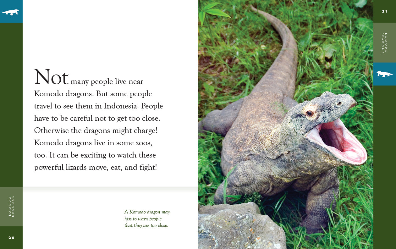 Komodo Dragons Book - 9781640265462 - Learn About the World's Largest Lizards - Perfect for Reptile Enthusiasts & Science Education
