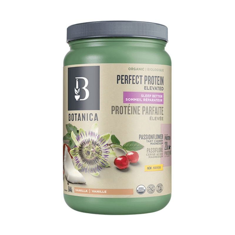Botanica Perfect Protein Powder - Vanilla Flavor 644g for Better Sleep & Muscle Recovery | Pre-Workout & Post-Workout Supplement for Athletes