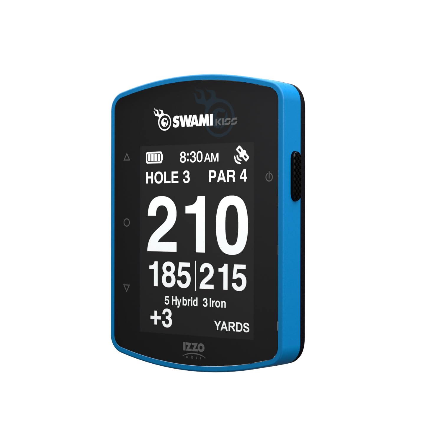 Swami KISS 2.0 Handheld Golf GPS Rangefinder with Integrated Magnets - Blue | Accurate Distance Measurement | Perfect for Golfers & Course Navigation