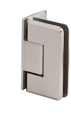 CRL Brushed Nickel Cologne 544 Series 5176 Wall Mount Offset Back Plate Hinge - Pre-Set for Bathroom, Shower & Cabinet Doors - Durable Hardware for Home Improvement Projects