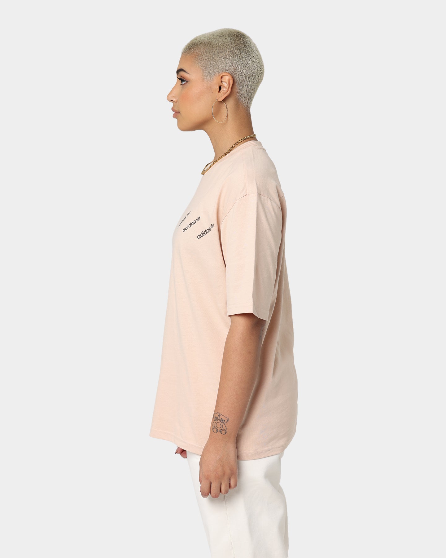 Adidas Women's T-Shirt Halo Blush - Soft Cotton Casual Tee for Running, Gym & Everyday Wear