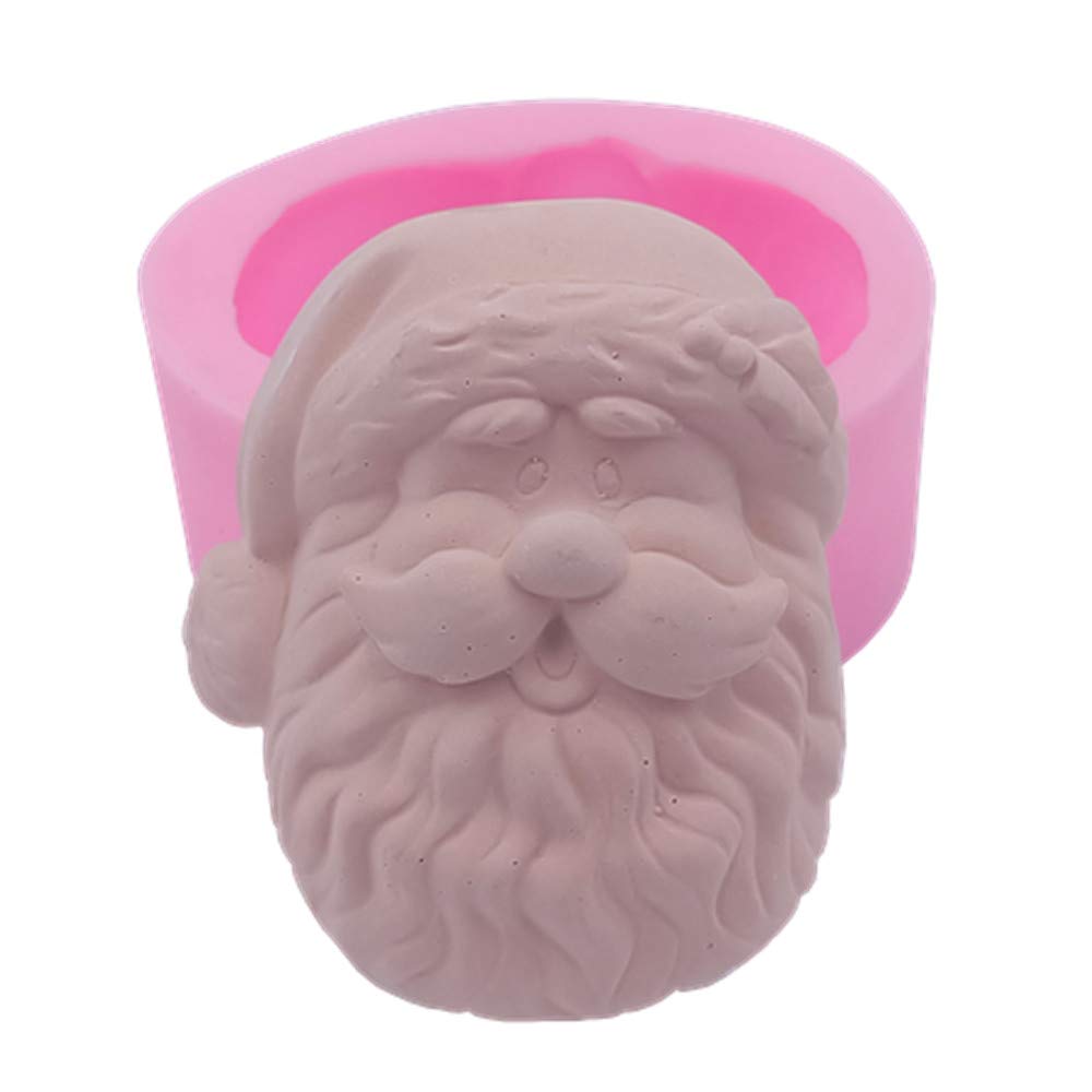Santa Claus Silicone Soap Molds - 3D Christmas DIY Craft Kits for Handmade Soap Making | Holiday Gifts & Home Decor
