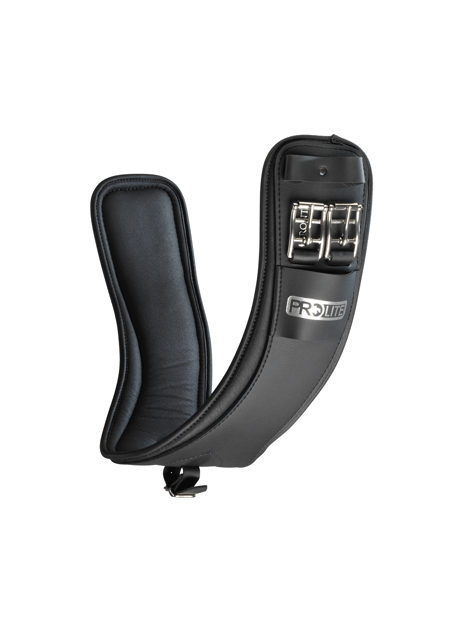 Prolite Dressage Girth for Horses - Premium Leather Equestrian Girth with Elastic Ends - Perfect for Training, Competition & Everyday Riding