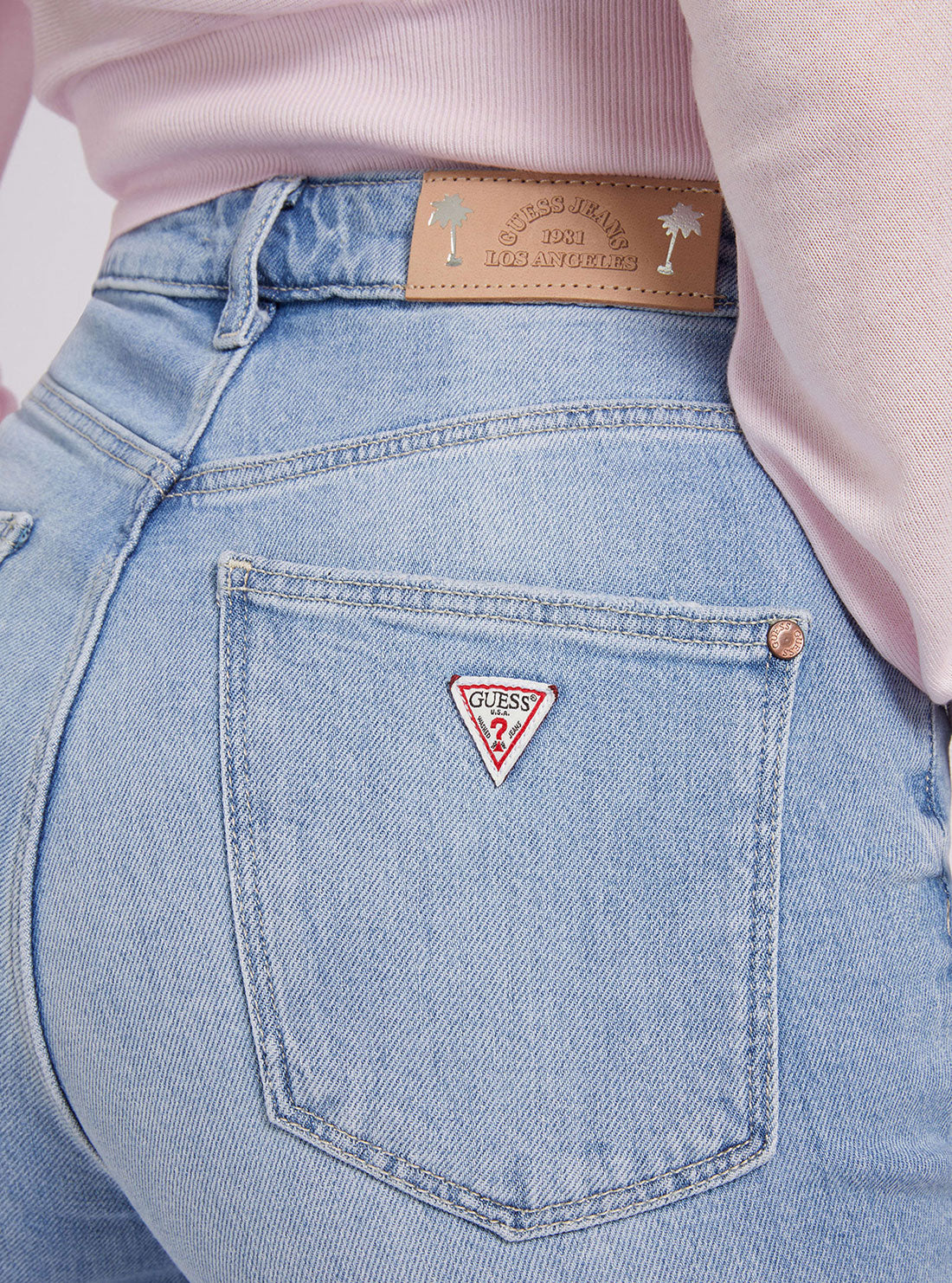 High Rise Relaxed Fit Mom Jeans in Bora Sky Wash - Comfortable Women's Denim Pants for Casual Wear & Everyday Outfits