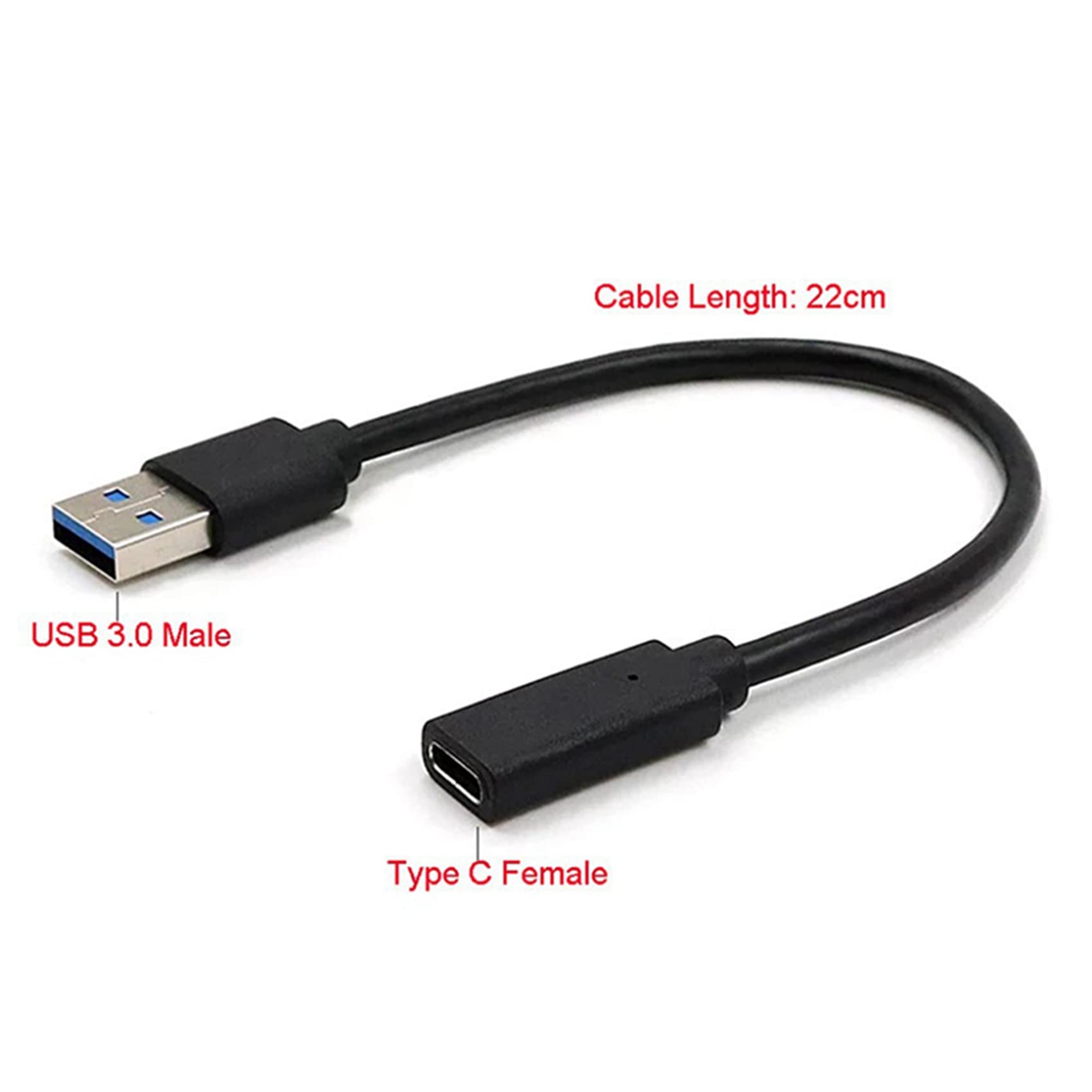 2-Pack USB 3.1 Type C to USB 3.0 Adapter - High-Speed Data Transfer for MacBook, iPad, Samsung Galaxy - Perfect for Charging & Syncing Laptops, Tablets & Phones