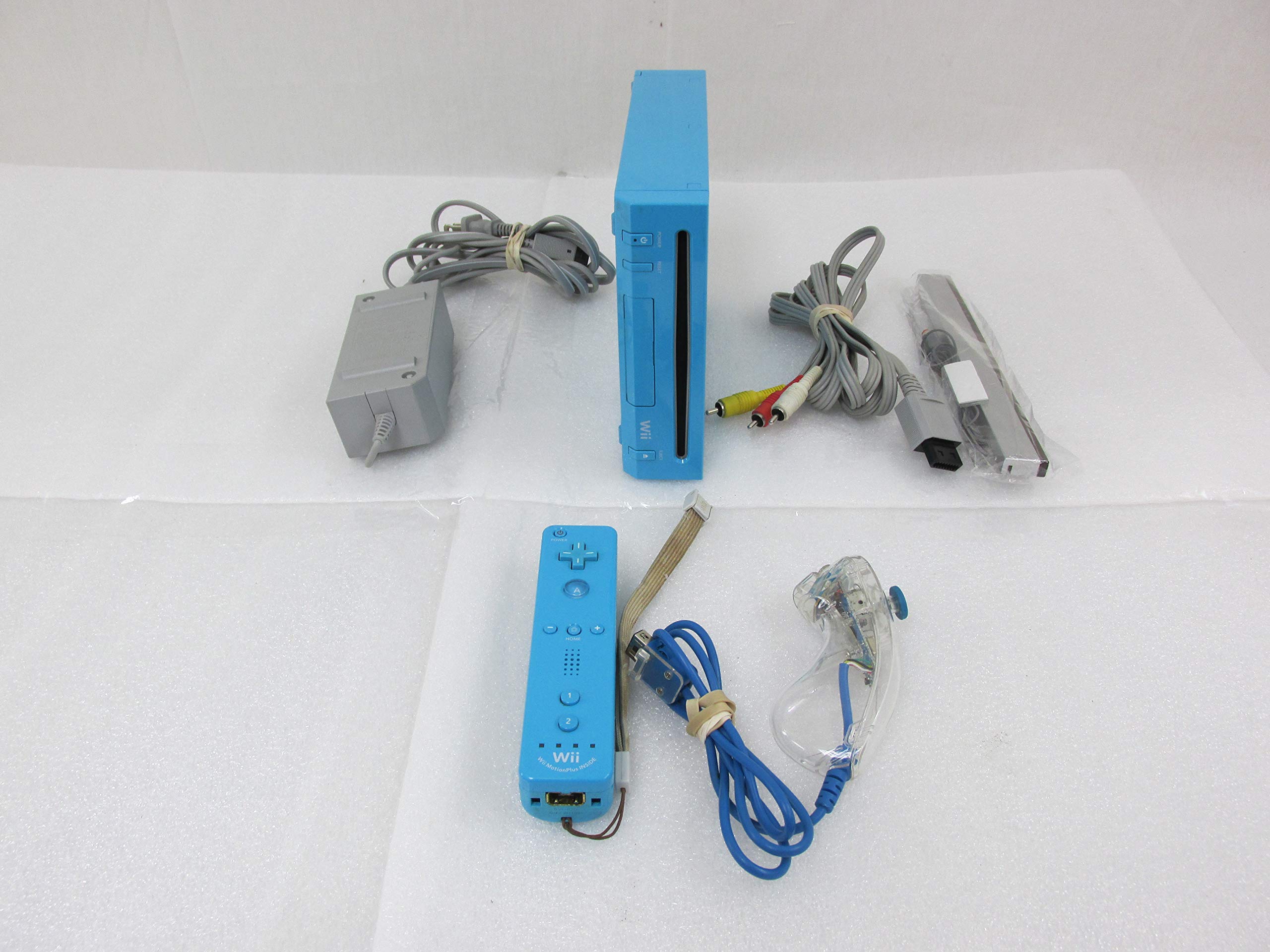 Refurbished Nintendo Wii Blue Console - HD Gaming System with Motion Controls for Family Fun & Party Games