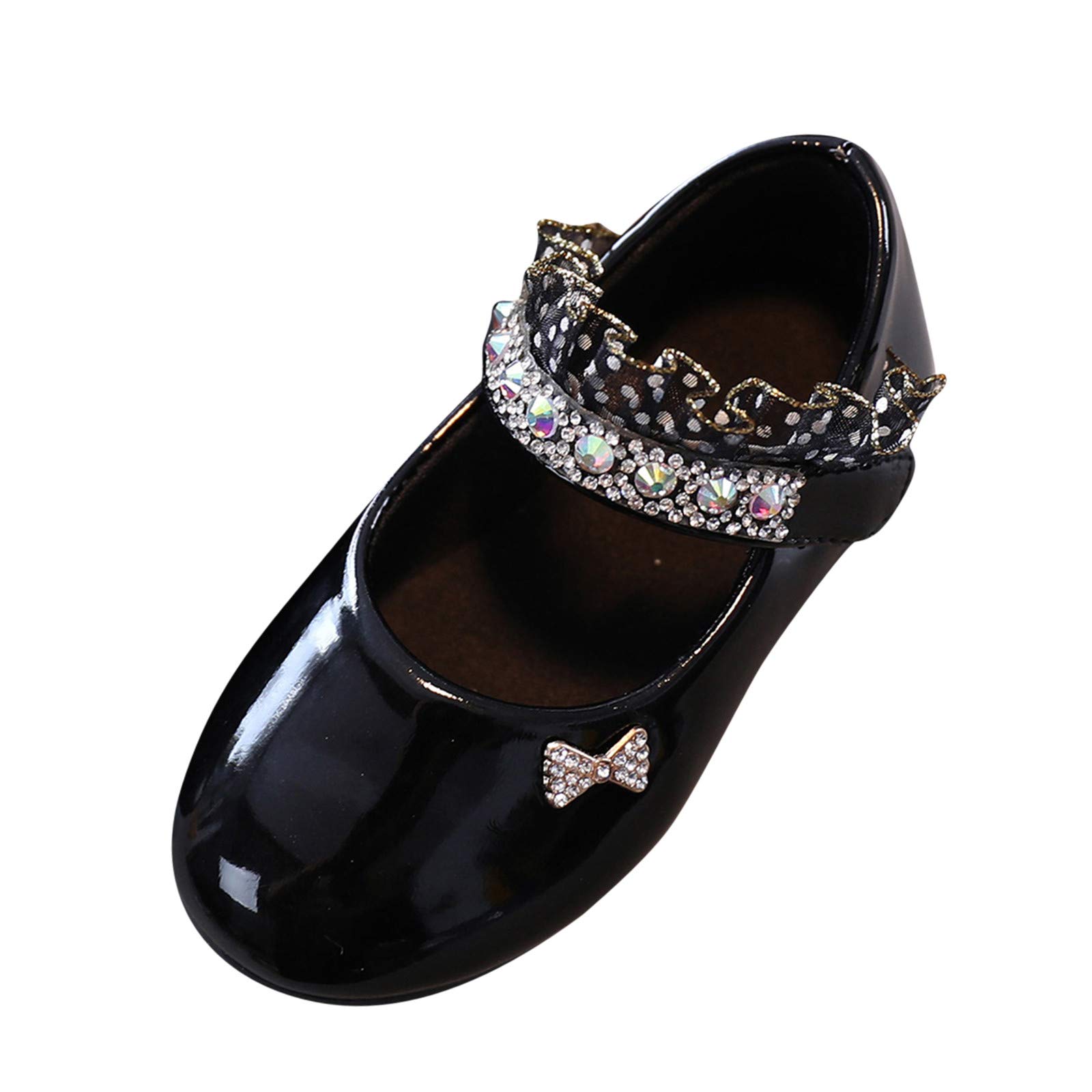 Gaoxin Solid Crystal Toddler Girls Shoes - Baby Kids Princess Casual Walking Shoes for 1-3 Year Olds | Perfect for Playdates, Parties & Everyday Wear