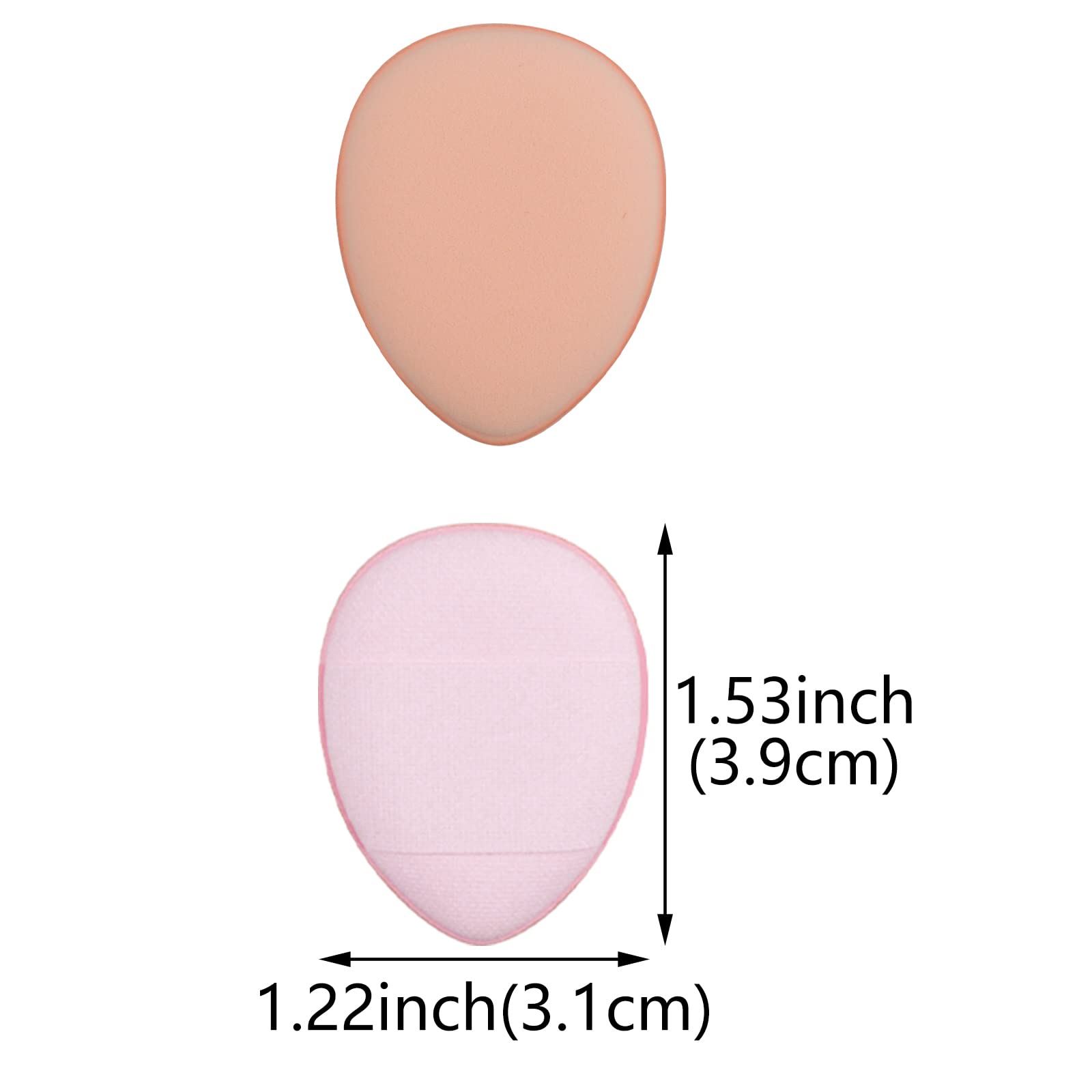 24-Pack Mini Triangle Powder Puff Makeup Sponges - White & Pink Beauty Blender for Liquid Foundation, Blush & Setting Powder | Soft Reusable Cosmetic Sponges for Flawless Face Makeup Application