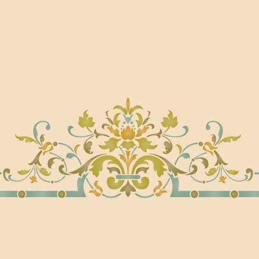 Victorian Ceiling Medallion Stencil - Elegant Decorative Pattern for Home & Wedding Decor - Perfect for DIY Ceiling, Wall, and Furniture Projects