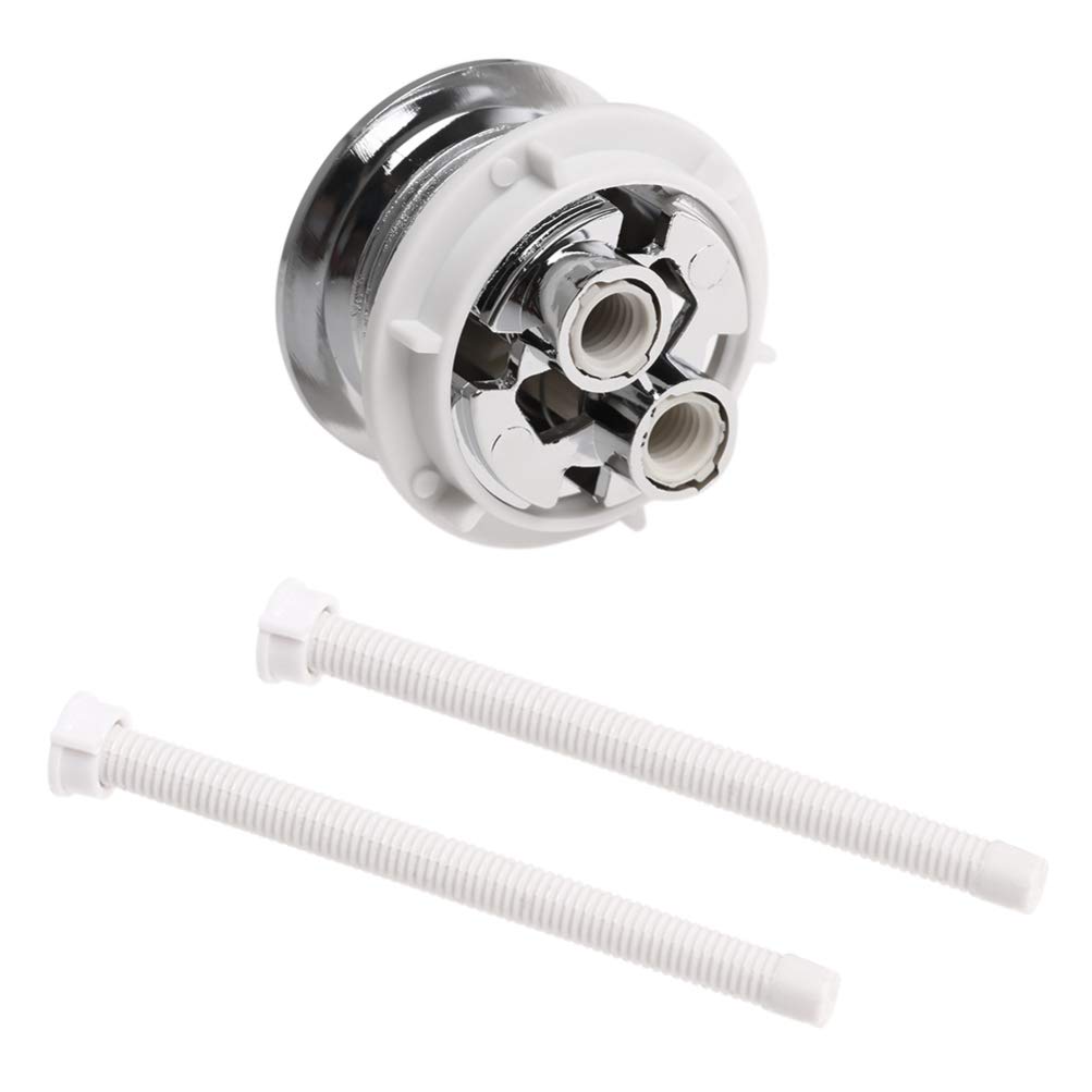Balacoo Dual Flush Toilet Button Kit - 114mm Water Tank Push Button Replacement with Valve for Efficient Water Saving - Perfect for Home Bathroom Upgrades and Toilet Repair Projects