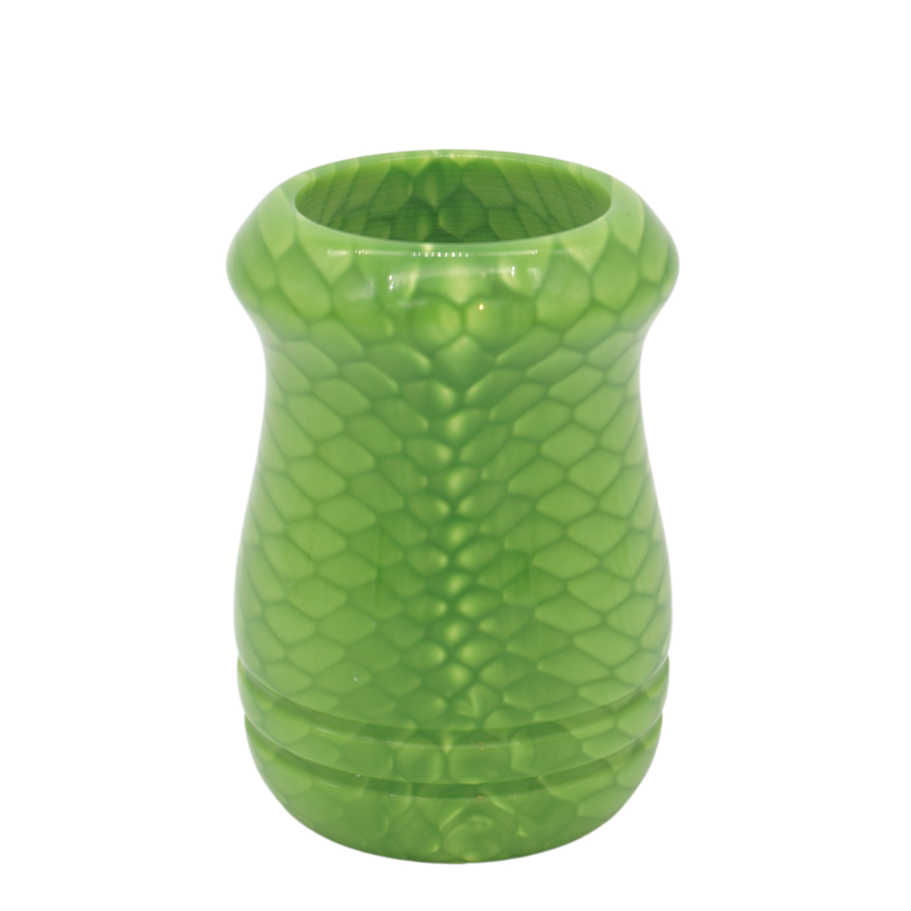 Premium Green Snakeskin Handmade Shaving Brush Handle - Fits 24mm & 26mm Knots - Perfect for Wet Shaving & Grooming Gifts for Men