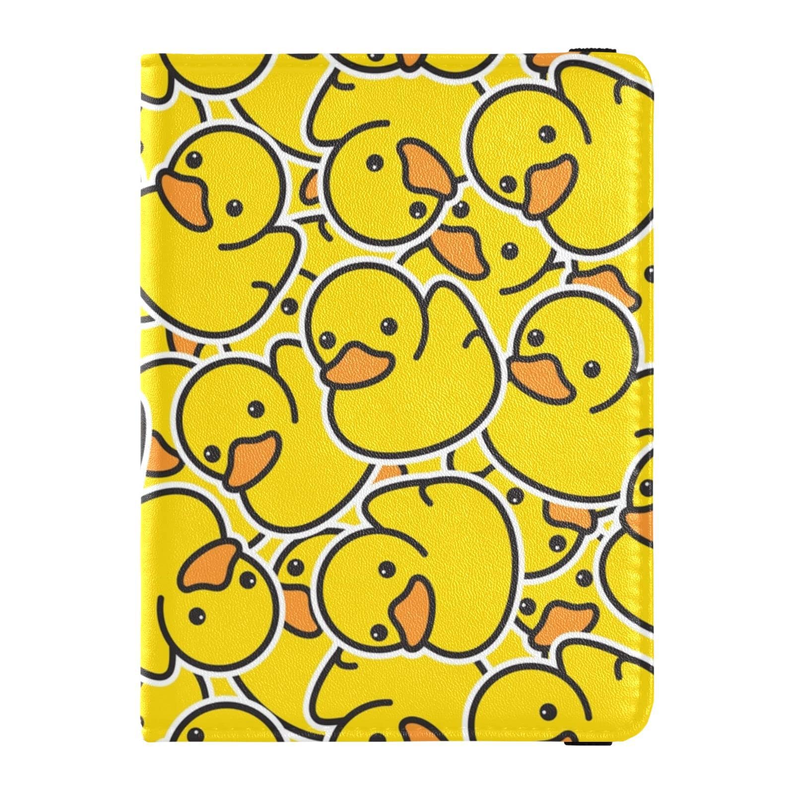 Personalized Yellow Duck RFID Vaccination Passport Holder - Waterproof Travel Vaccine Card Case Protector for Women & Men | Perfect for Airports, Cruises & International Travel