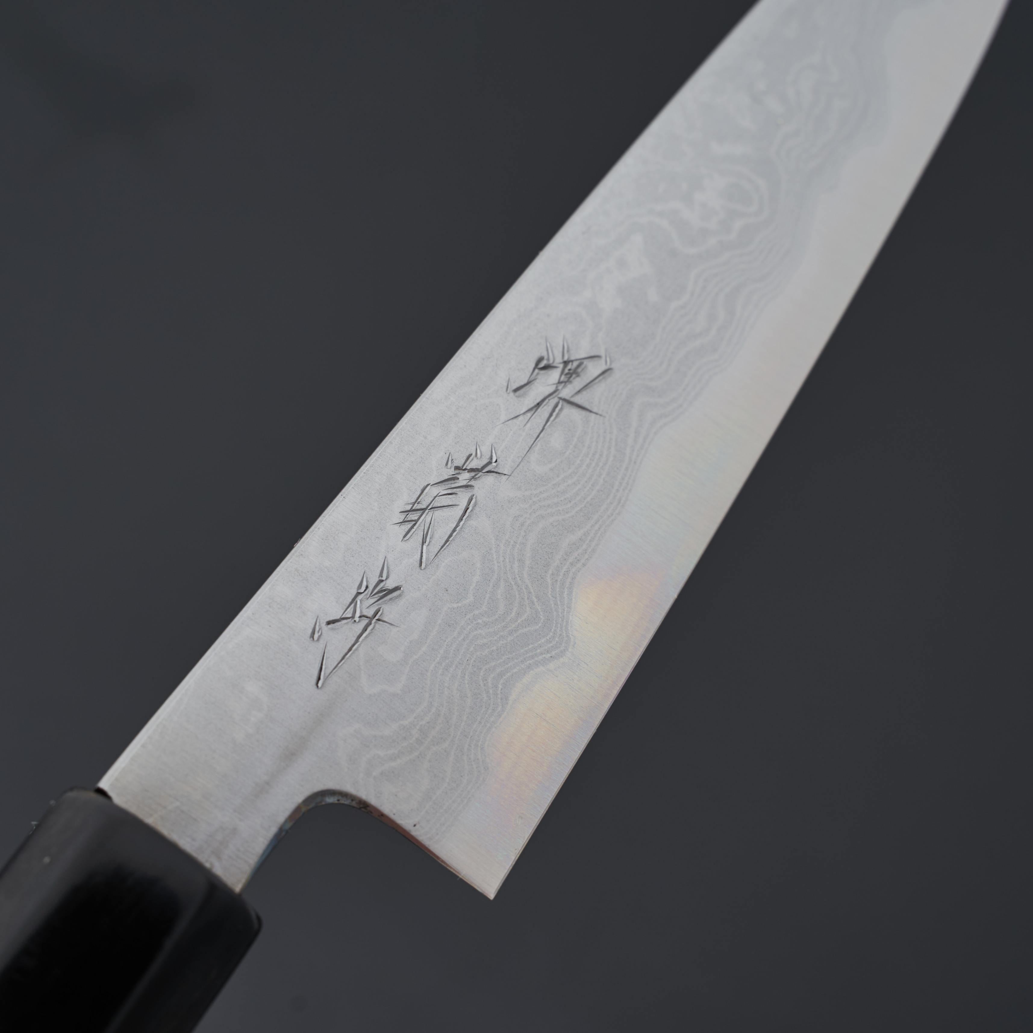 Kikumori Blue #1 Damascus Petty Knife 150mm (6 Inch) - Premium Japanese Kitchen Knife for Slicing, Peeling & Precision Cutting - Perfect for Chefs & Home Cooking