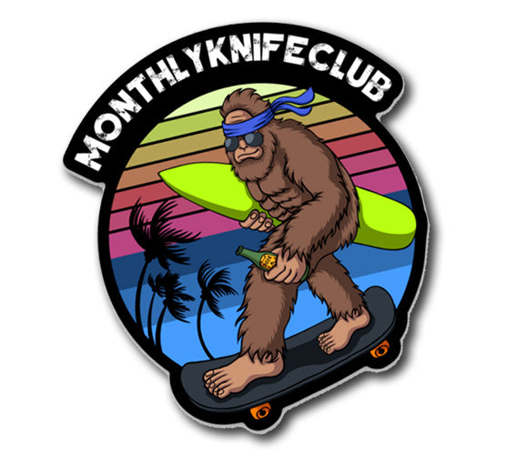 MKC Bigfoot Skater Sticker - Waterproof Vinyl Decal for Skateboards, Laptops & Cars - Perfect for Skateboarders & Outdoor Enthusiasts