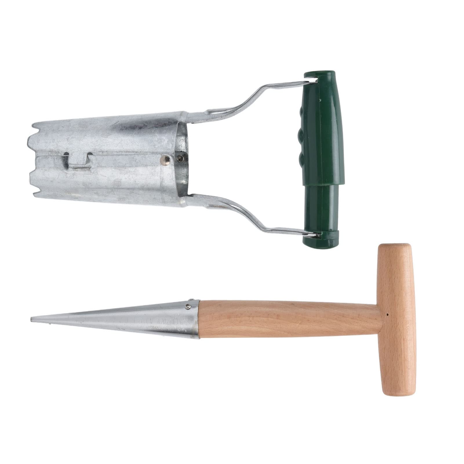 Premium Seedling Transplanter - Rust-Resistant Stainless Steel Bulb Planter with Ergonomic Handle for Easy Planting | Ideal for Gardeners, Farmers & Home Gardening (Indoor/Outdoor Use)