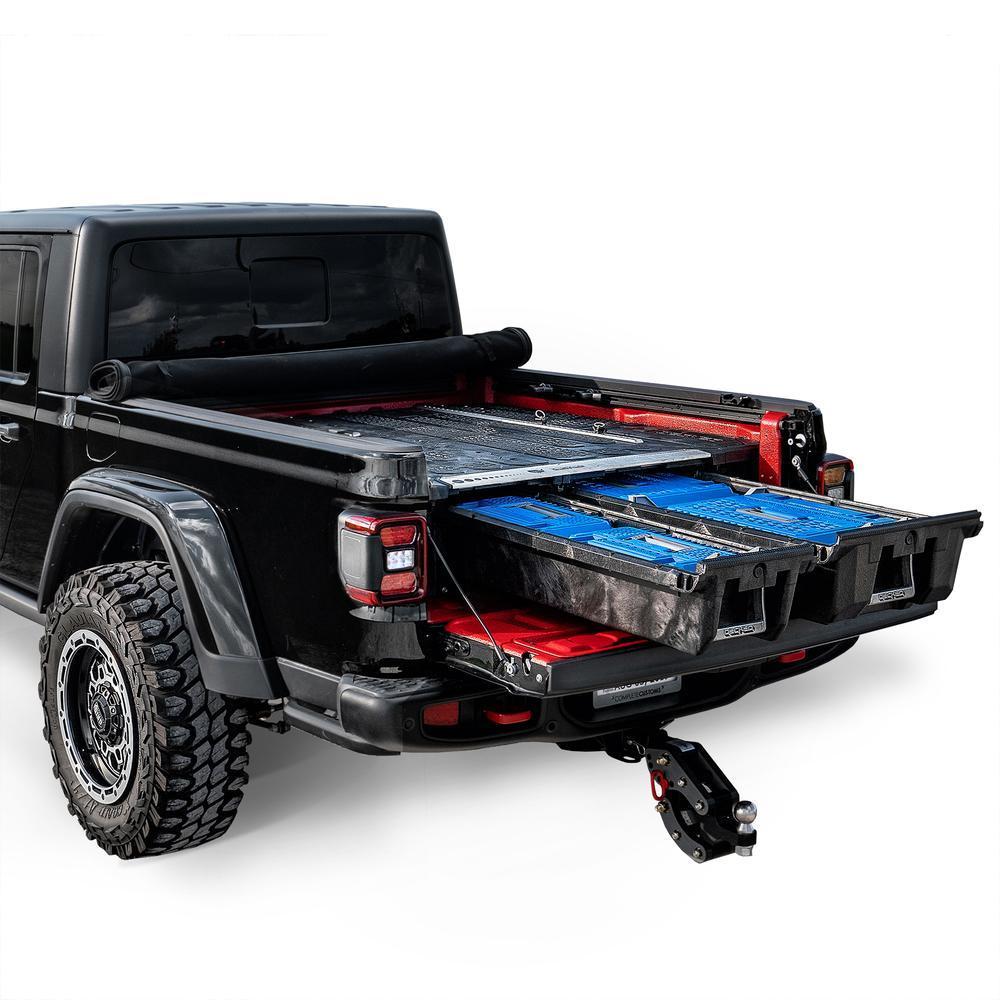 2023 Jeep Gladiator Truck Bed Storage System - Heavy Duty Organizer for Camping Gear & Tools | Perfect for Off-Road Adventures & Work Site Organization
