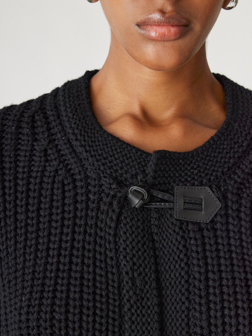 Cozy Wool Toggle Cardigan for Women - Soft Winter Knit Sweater with Button Closure - Perfect for Casual Outfits, Office Wear & Holiday Gatherings