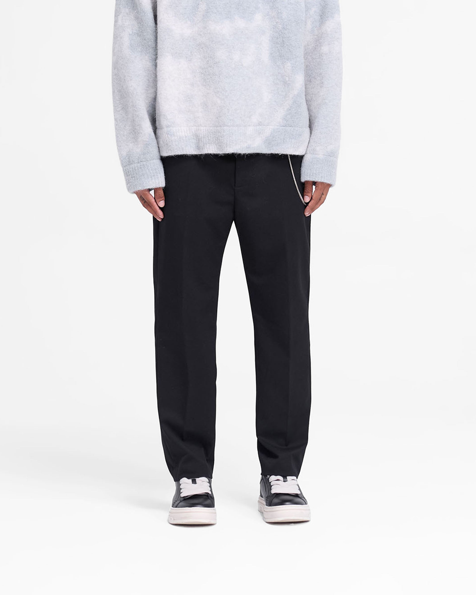 Black Smoking Pants for Men - Stylish & Comfortable Lounge Pants for Relaxing at Home or Casual Outings
