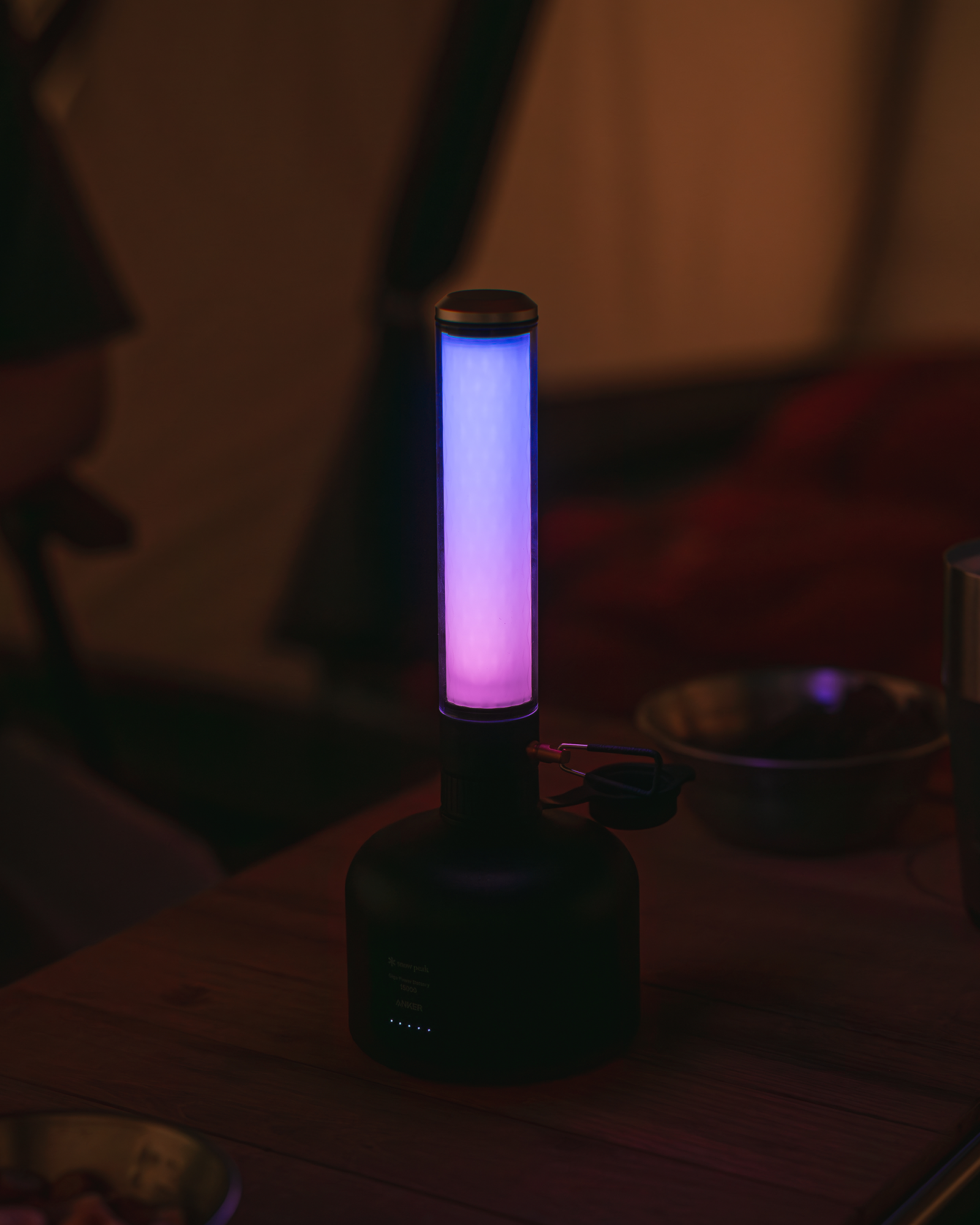 GigaPower Rechargeable LED Tabletop Lantern - Portable Camping Light for Outdoor Adventures, Emergency Power Outages, and Backyard Parties