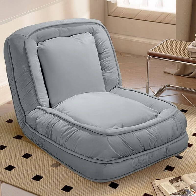 Stylish Solid Color Side Chair with Tight Back in Dove Grey/Turquoise/Mint Green - Slipcover & Reclining Feature - Perfect for Living Room, Bedroom or Office