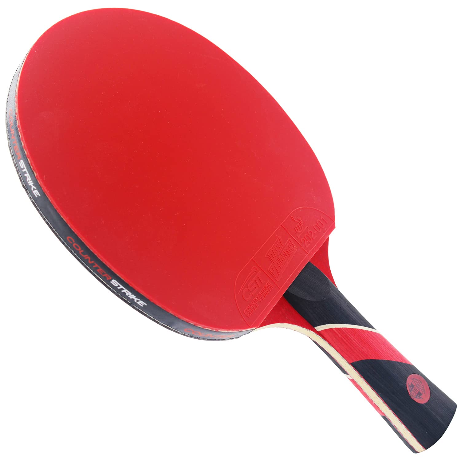Red Widow Ping Pong Paddle Set with Case & Balls - ITTF Approved Carbon Paddle for Professional Play