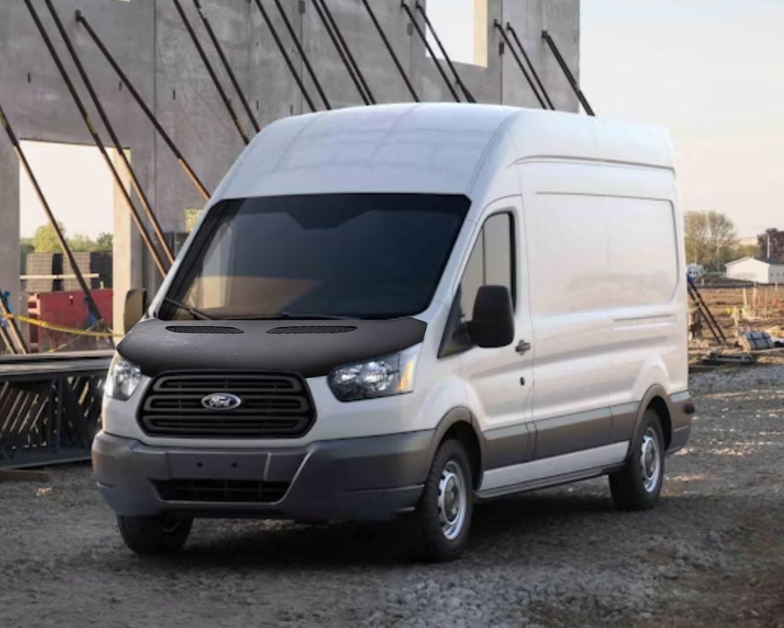 Premium Car Hood Bonnet Bra Cover for Ford Transit 2014-2018 Models - Durable Protection Against Road Debris & Weather - Perfect for Daily Commute & Long Road Trips
