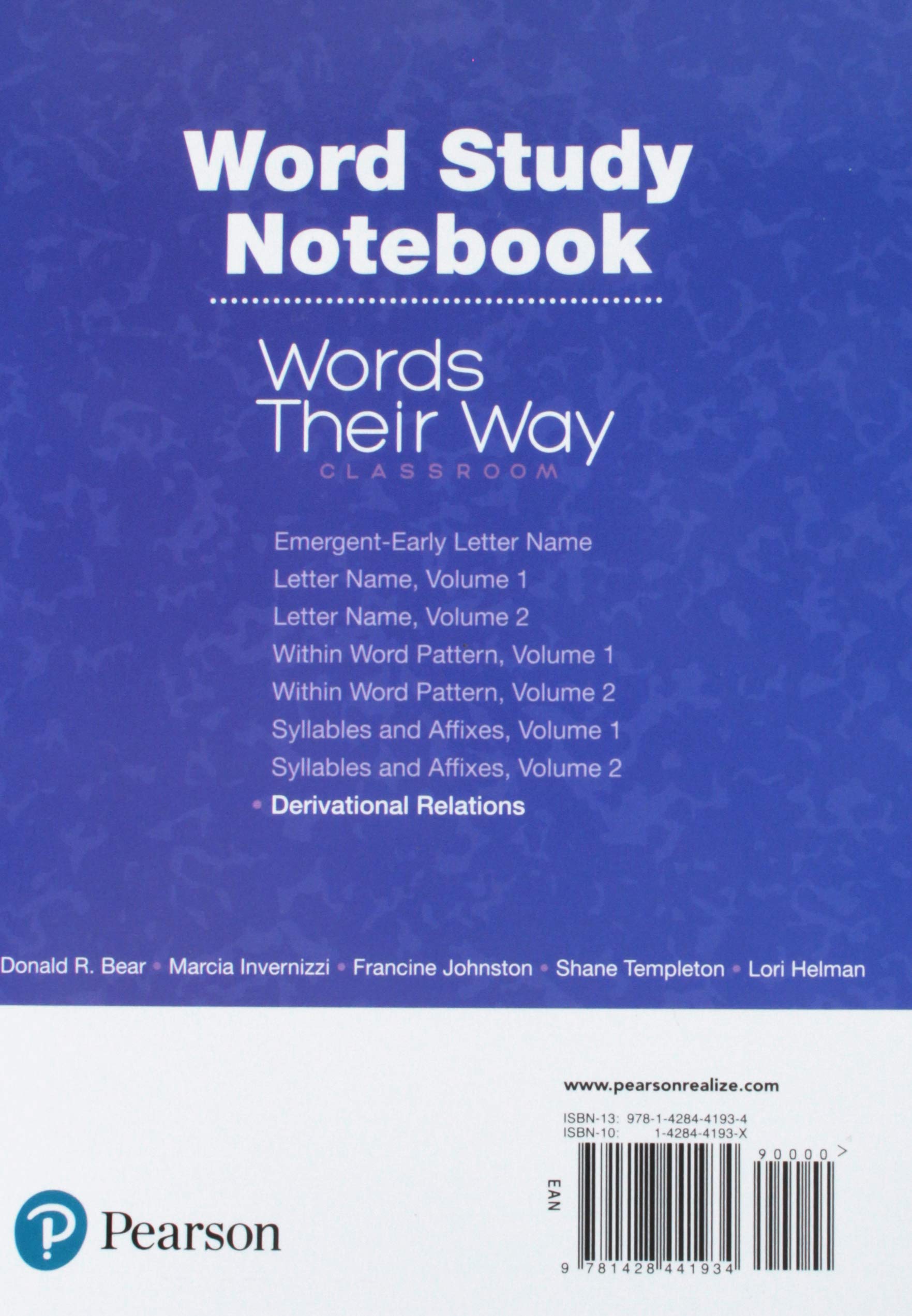 Words Their Way Classroom 2019 Derivational Relations - Vocabulary Development Workbook for Middle & High School Students | Perfect for Homeschooling & ELA Curriculum