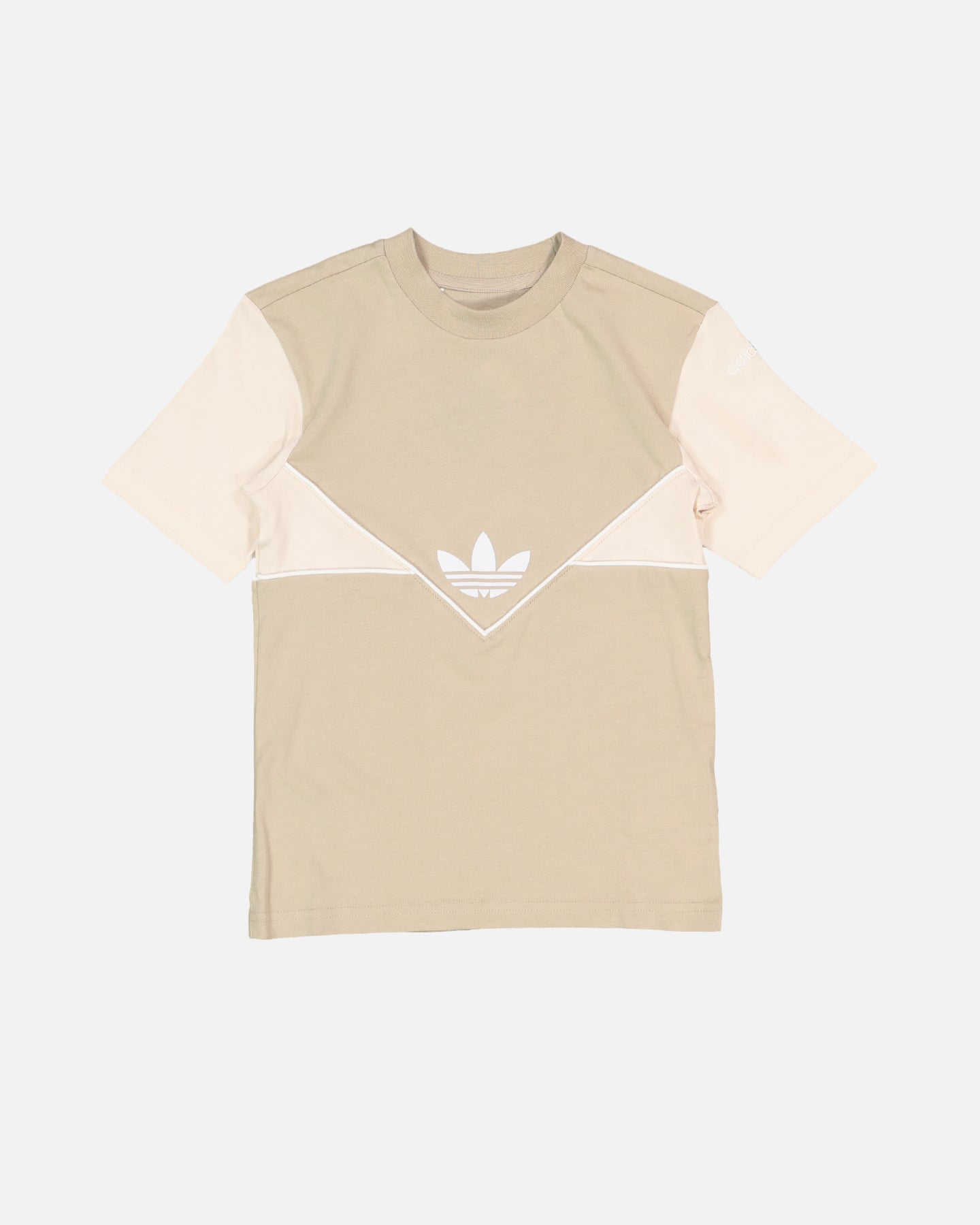 Adidas Kids' Adicolour Shorts and T-Shirt Set - Wonder Beige | Comfortable Athletic Outfit for Boys & Girls | Perfect for Sports, Playdates & Casual Wear